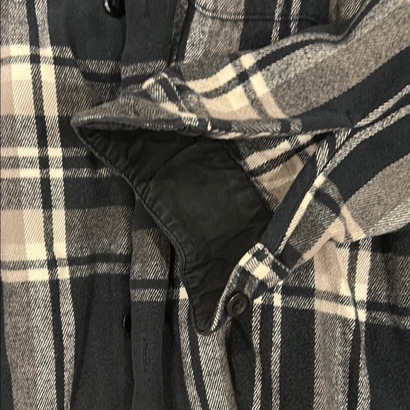 Plaid Black and White Women's Top - Picture 3 of 8